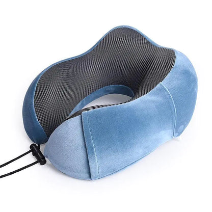 Orthopedic Neck Massaging Pillow for Travel with Eye Mask and Ear Protector