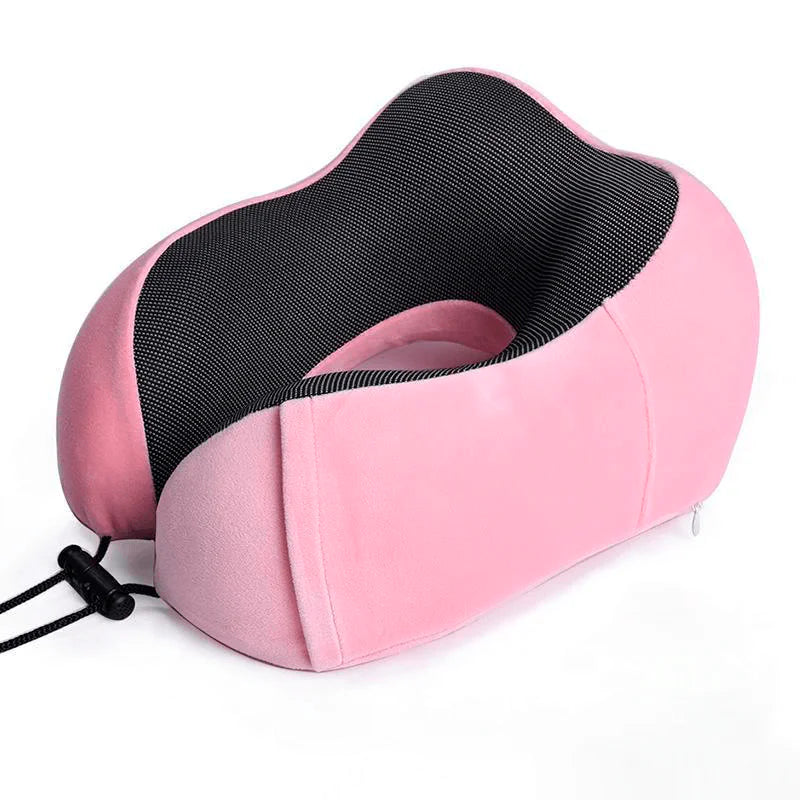 Orthopedic Neck Massaging Pillow for Travel with Eye Mask and Ear Protector