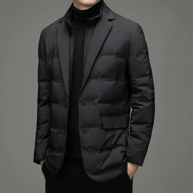 Men's Winter ; Two-piece Warm Blazer