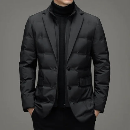 Men's Winter ; Two-piece Warm Blazer