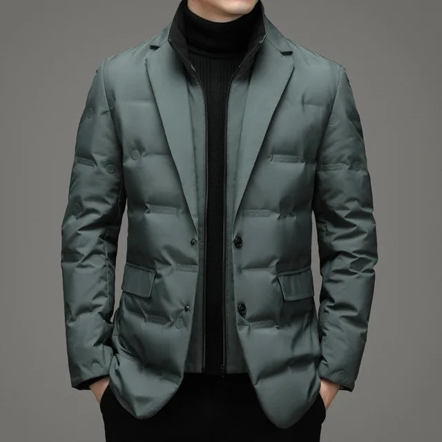 Men's Winter ; Two-piece Warm Blazer