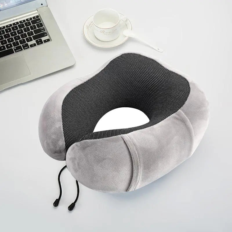 Orthopedic Neck Massaging Pillow for Travel with Eye Mask and Ear Protector