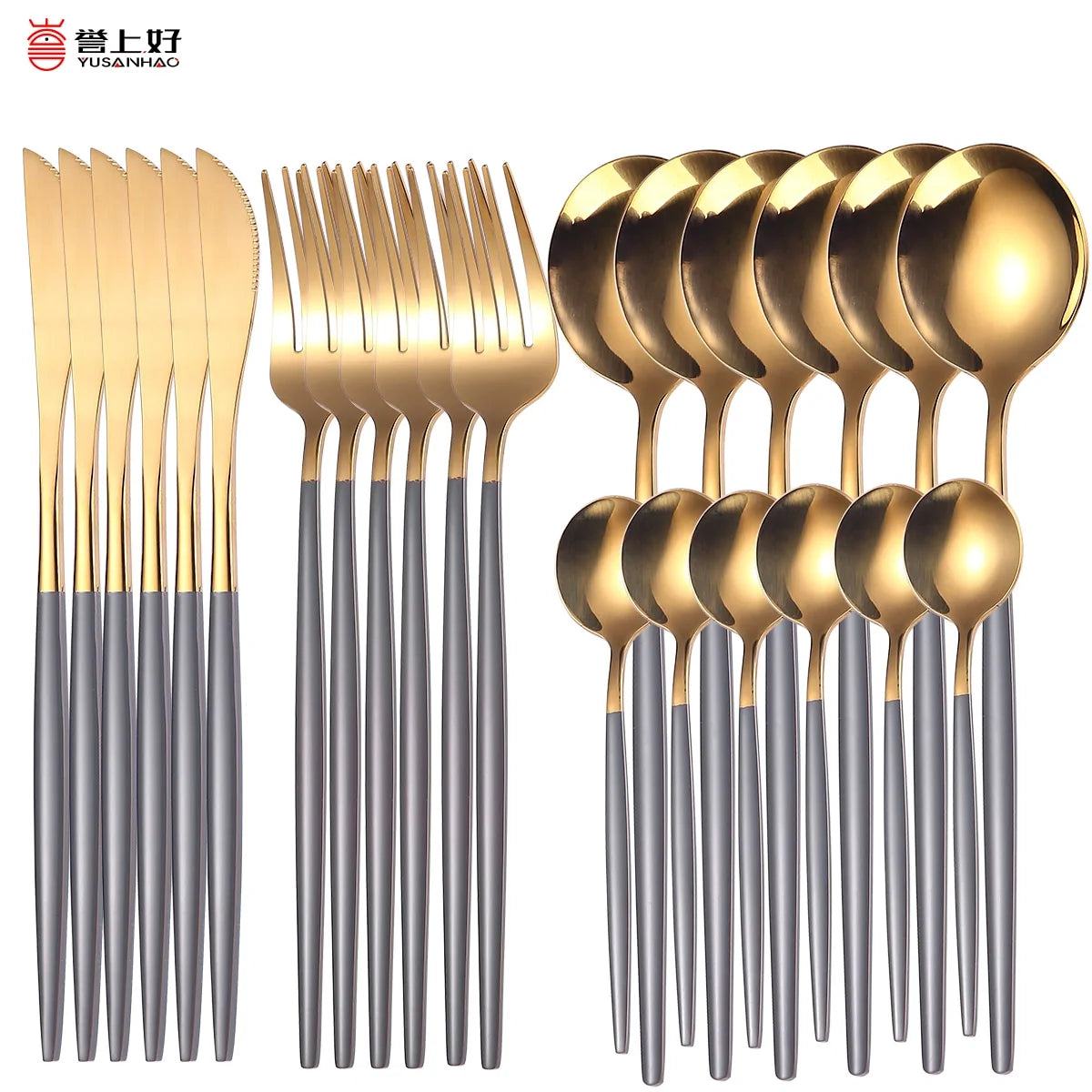 24 Pieces Luxury Cutlery Set