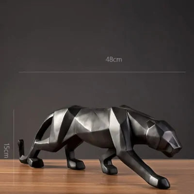 Abstract Resin Leopard Statue: Modern Home Decoration Gift